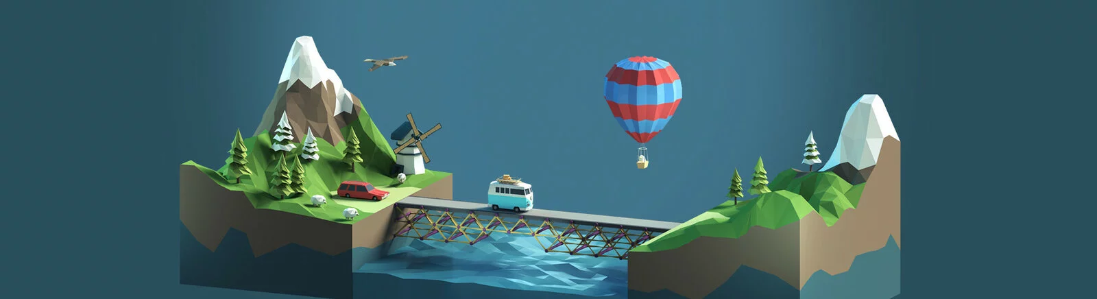 Poly Bridge — Трейнер / Trainer (+2) [0.74b: Steam] [elDDS] / Treinadores / Trapaças