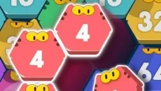 Cat Cell Connect - Merge Number Hexa Blocks - jogo do gênero Três em linha (Match-3)