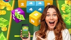 Lucky Cube - Merge and Win Free Reward - jogo do gênero Ponto & Clique
