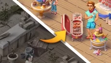 Gossip Harbor: Merge & Story - jogo do gênero Três em linha (Match-3)