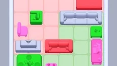 Furniture Fit 3D - jogo do gênero Três em linha (Match-3)
